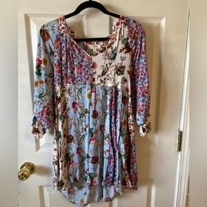 Umgee Multicolor Floral Tunic Top